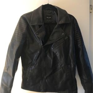 ONLY & SONS FAUX LEATHER JACKET